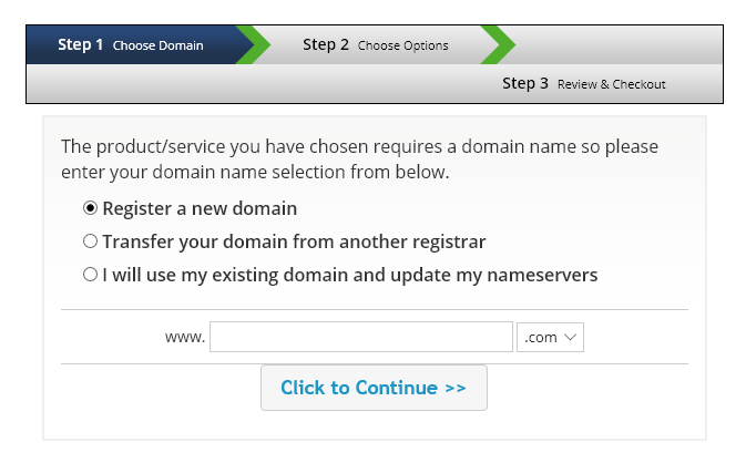 Choose your domain