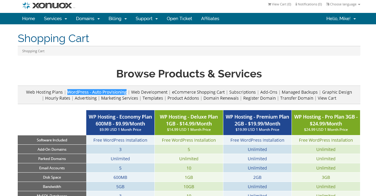 WordPress Auto Provisioning